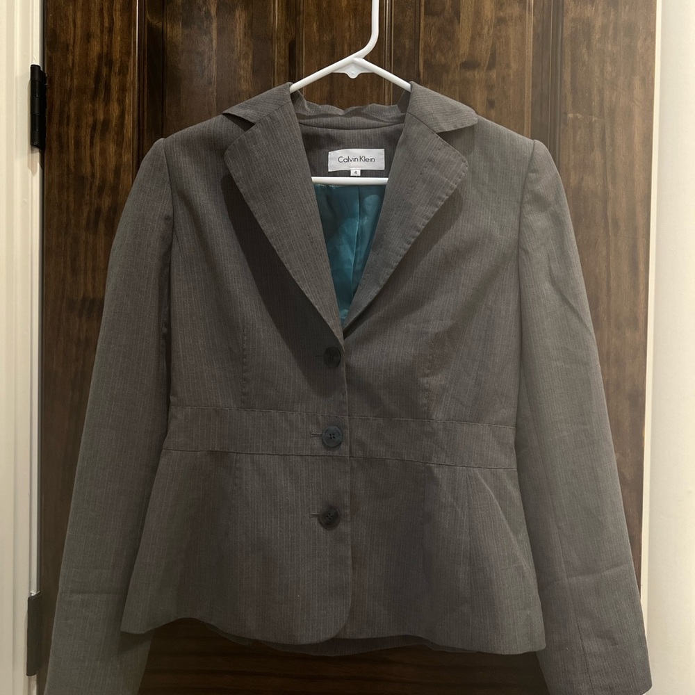 Calvin Klein Women's Charcoal Blazer